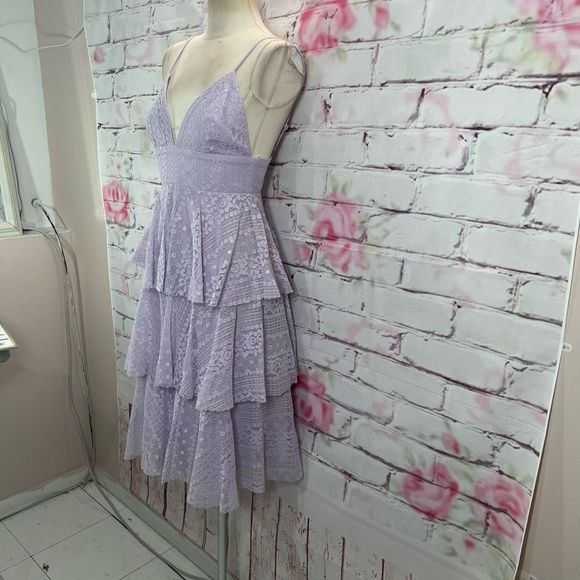 Lulu’s Endless Romance Lavender Ruffled Midi Dress size xs - Picture 6 of 14
